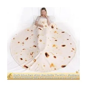 Jorbest Cobija de doble cara con estampado de tortilla_5