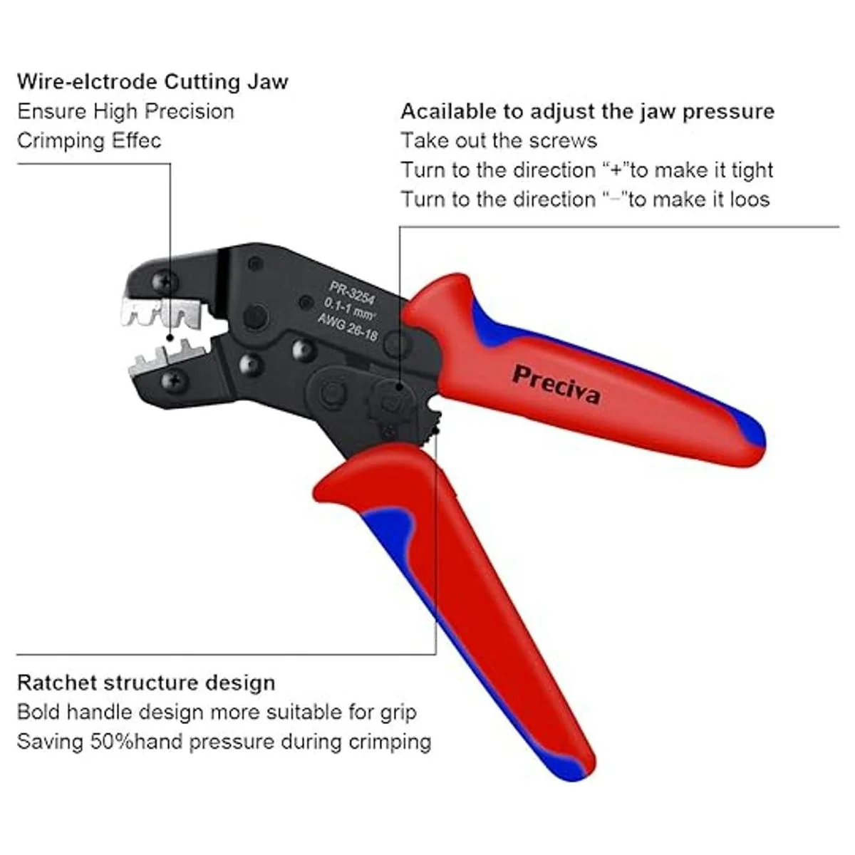 Kit de herramientas de prensado juego de alicates de