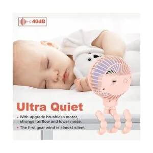 TRELC Ventilador de mano para cochecito ventilador_2