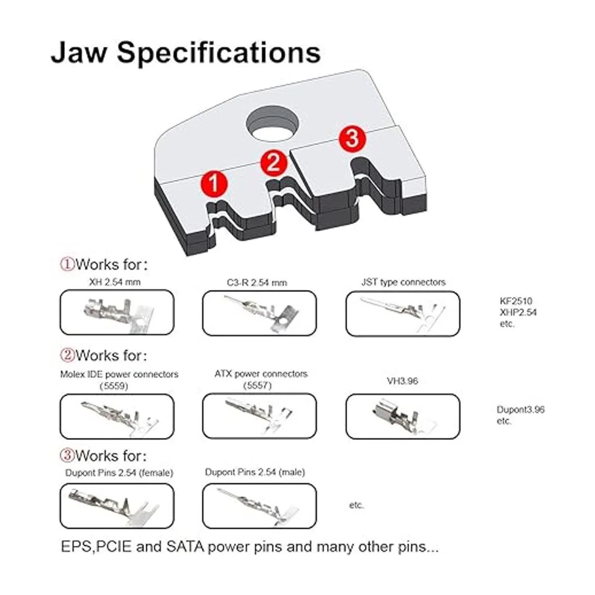 Kit de herramientas de prensado juego de alicates de