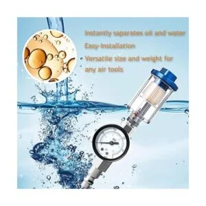 Quickun Filtro separador de aceite de agua ajuste de