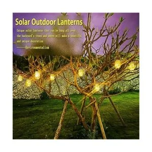 Cooo Paquete de 8 faroles solares para exteriores 30