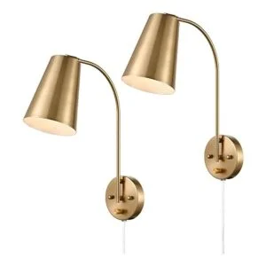 DANXU Juego de 2 apliques de pared modernos enchufables_1