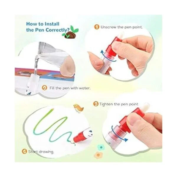 Tapete de garabatos de agua tablero de juguetes para_3