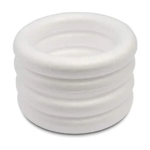 Anillos de corona de espuma blanca para arte y_2