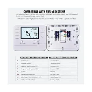 Heagstat H725 Termostato de bomba de calor programable de