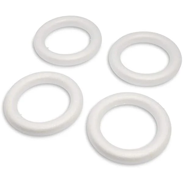 Anillos de corona de espuma blanca para arte y_4