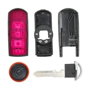 Beefunny Carcasa de repuesto para llave de coche con 4_2