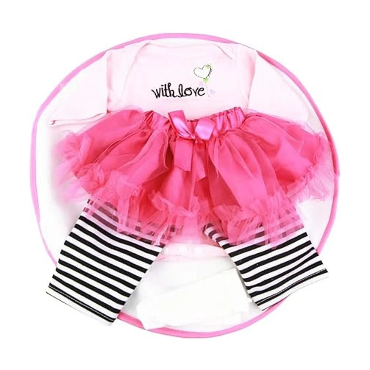 Reborn Dolls Ropa de niña de 22 pulgadas 21.7 in para_3