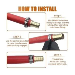 ISPINNER Juego de 24 anillos de abrazadera de acero