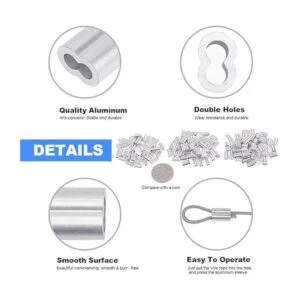 Glarks Herramienta de crimpado de cuerda de alambre de