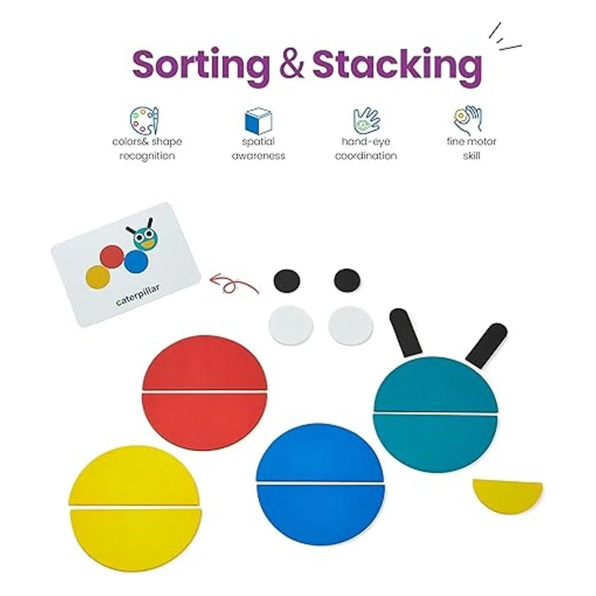 LIKEE Rompecabezas de bloques de patrón de madera_2