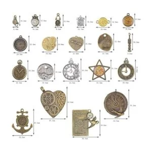 BronaGrand 20 colgantes mixtos de estilo antiguo para