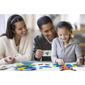 LIKEE Rompecabezas de bloques de patrón de madera_6