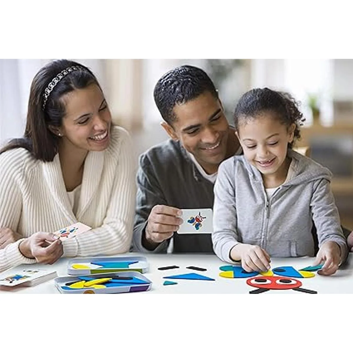 LIKEE Rompecabezas de bloques de patrón de madera_6