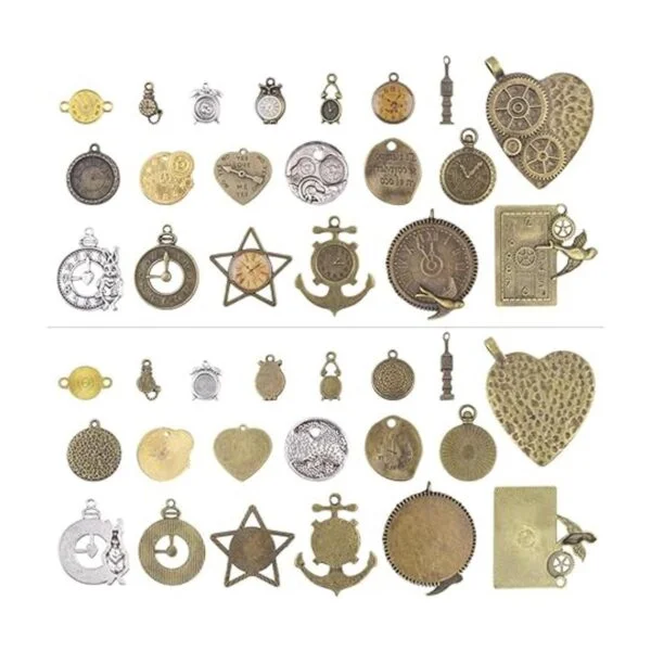 BronaGrand 20 colgantes mixtos de estilo antiguo para