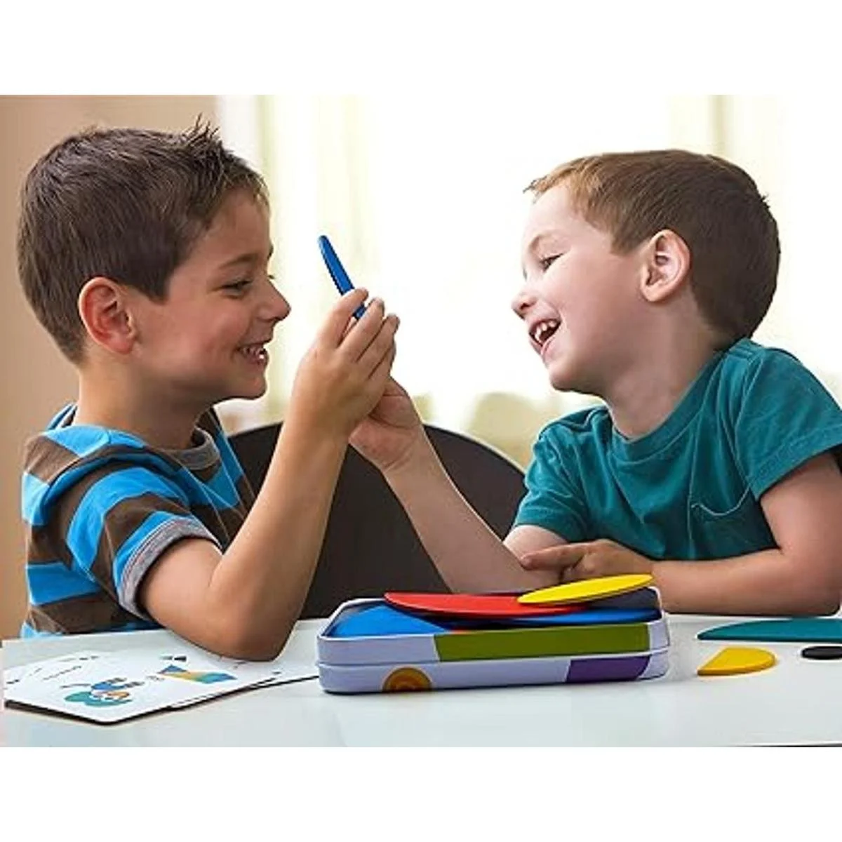 LIKEE Rompecabezas de bloques de patrón de madera_5