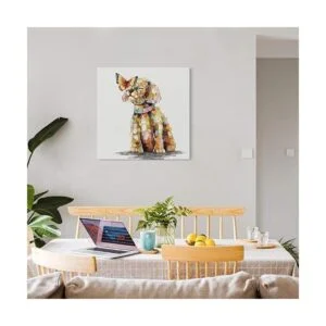 SEVEN WALL ARTS Arte de pared para perro bonita pintura_4