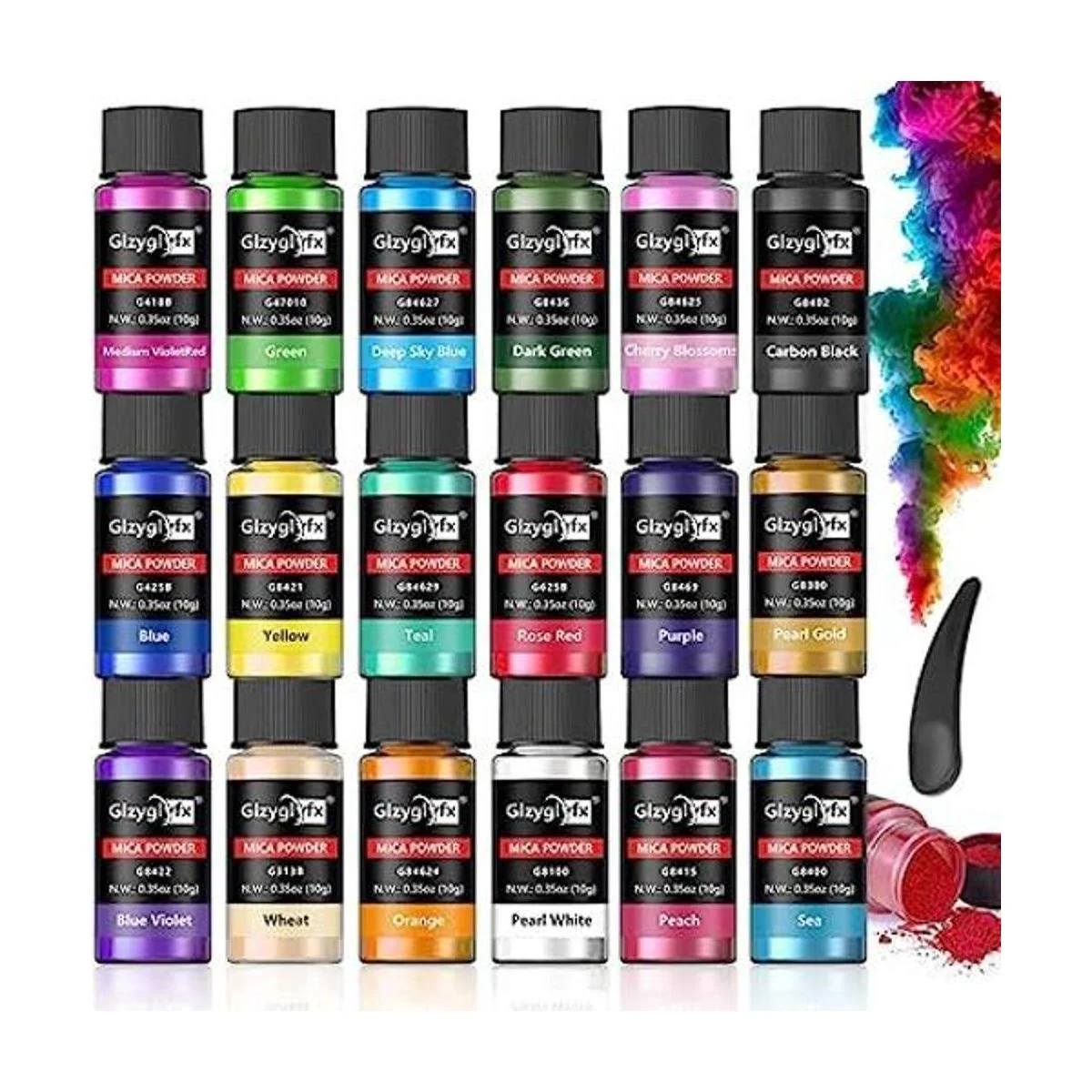 Tinte de resina epoxi polvo de mica 18 pigmentos de_1