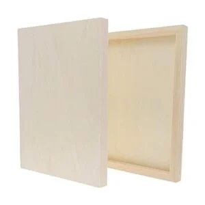 Tableros de panel de madera sin acabar lienzo de madera