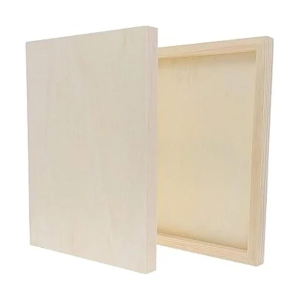 Tableros de panel de madera sin acabar lienzo de madera