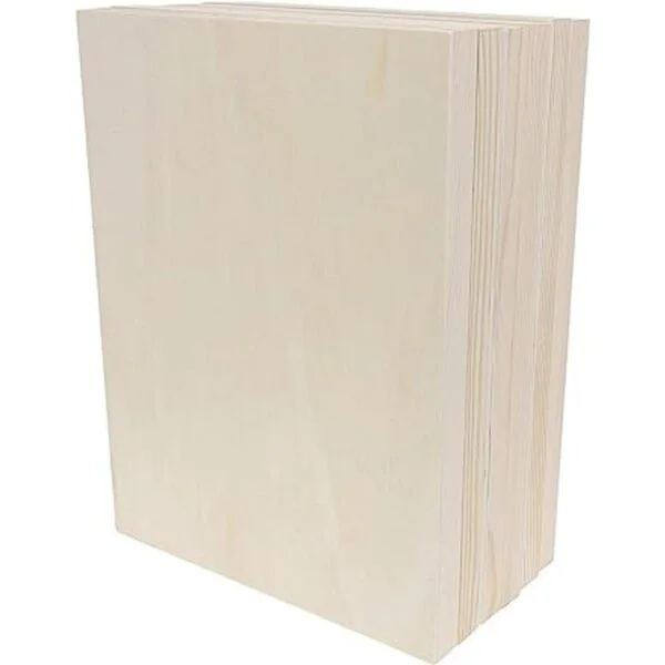 Tableros de panel de madera sin acabar lienzo de madera