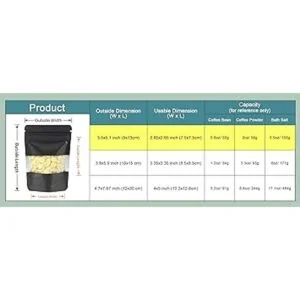 100 bolsas de pie resellables de 3.5 x 5.1 pulgadas color_3