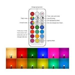 Color Changing Light Bulb RGB LED Light Bulbs Dimmable_5