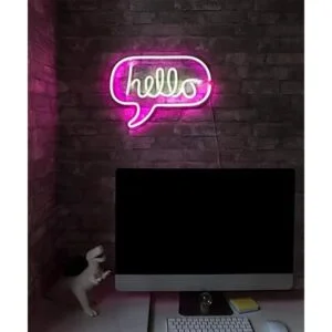 Isaac Jacobs Letrero de pared LED de neón de 17 x 12_4