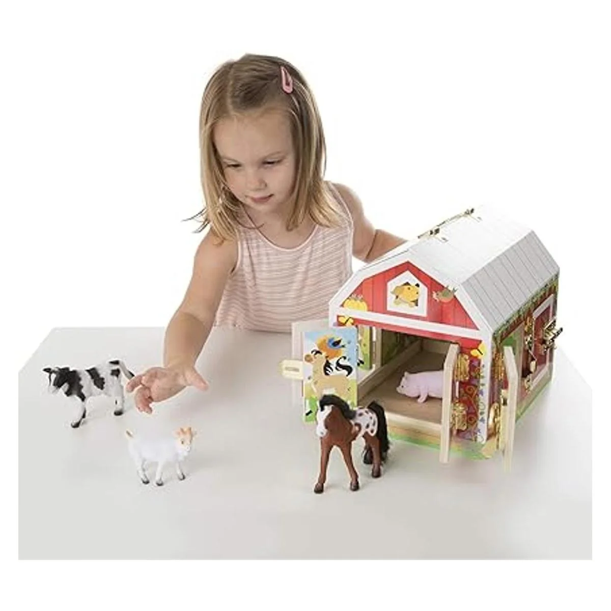 Melissa Doug Juguete de granero con pestillo juguete de_4