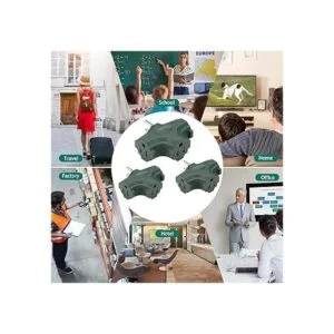 Adaptador de conexión a tierra de 3 tomas con