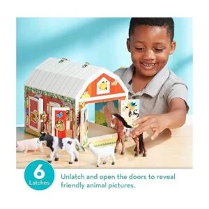 Melissa Doug Juguete de granero con pestillo juguete de_2