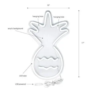 Isaac Jacobs Letrero de pared LED de neón de 17 x 10