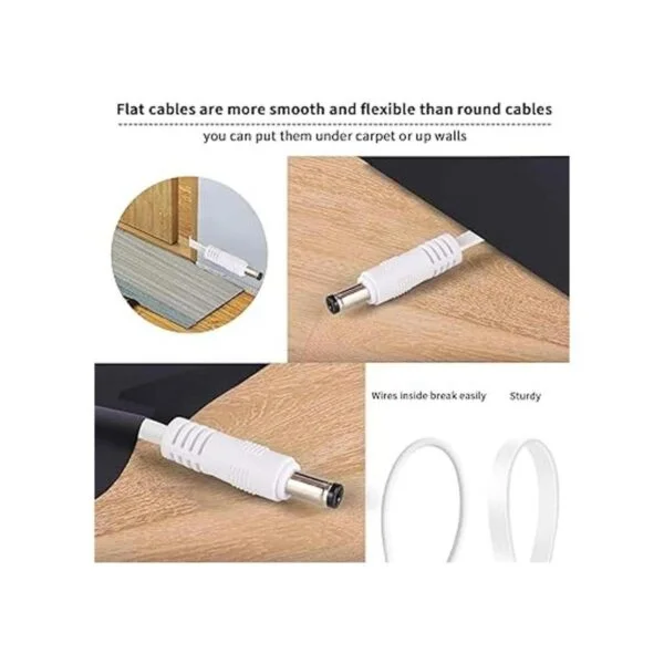 Paquete de 2 cables de extensión de alimentación CC de 20
