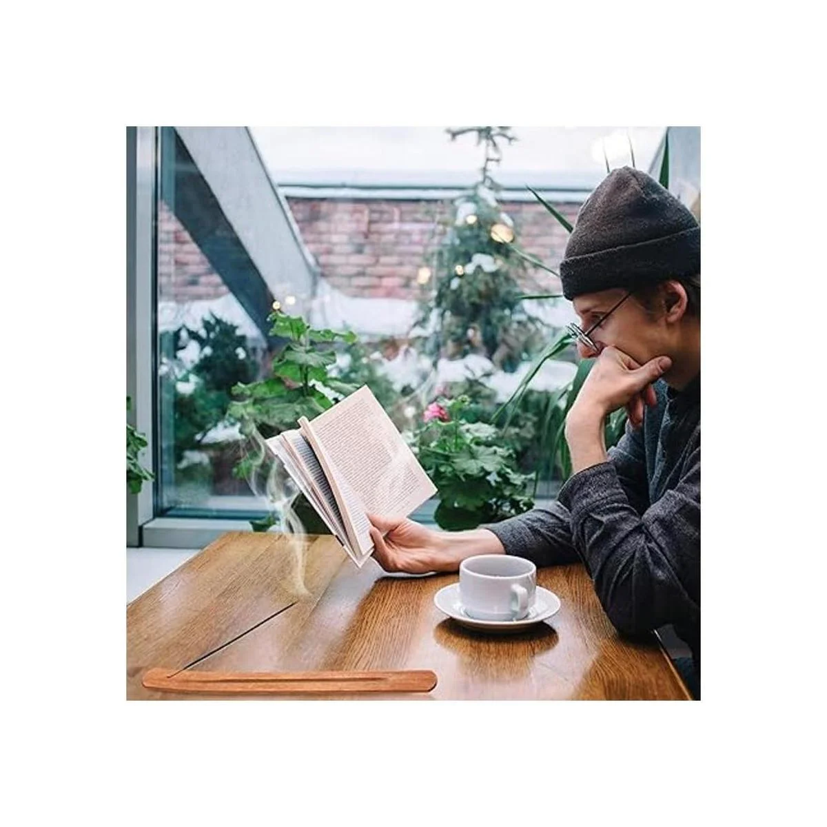 Boao 5 piezas de varillas de incienso soporte quemador de