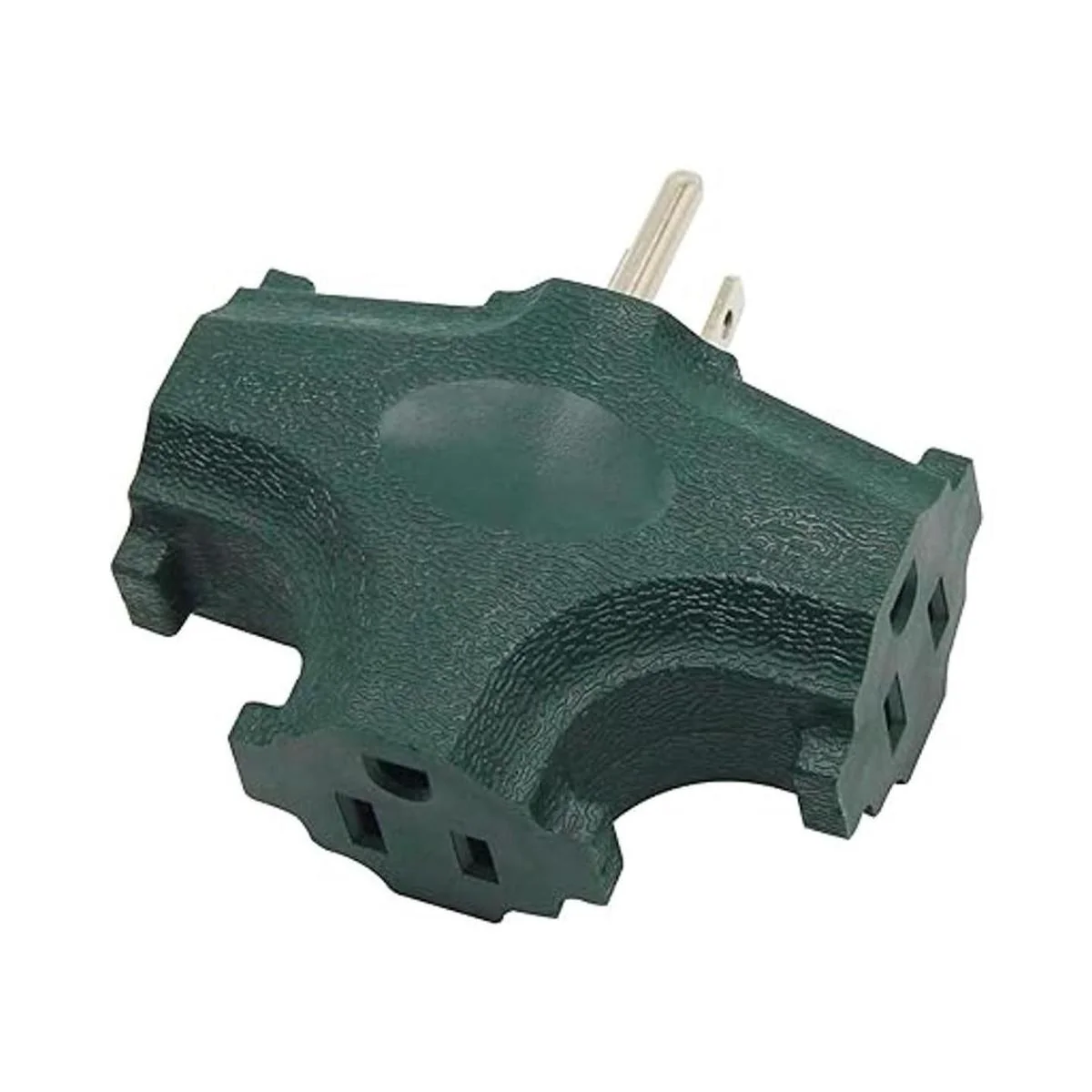 Adaptador de conexión a tierra de 3 tomas con