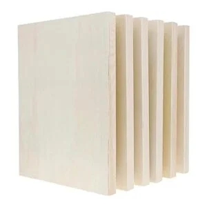 Tableros de panel de madera sin acabar lienzo de madera