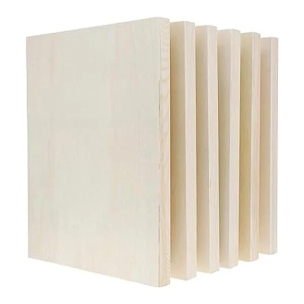 Tableros de panel de madera sin acabar lienzo de madera