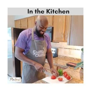 Delantal de chef para hombre delantal de cocina delantal