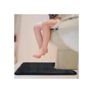 BETUS Tapete de inodoro de espuma viscoelástica en forma