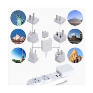 Ceptics Regleta de alimentación de viaje pequeña y_6