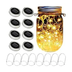 Juego de 8 luces solares para tarros 15 luces LED_1