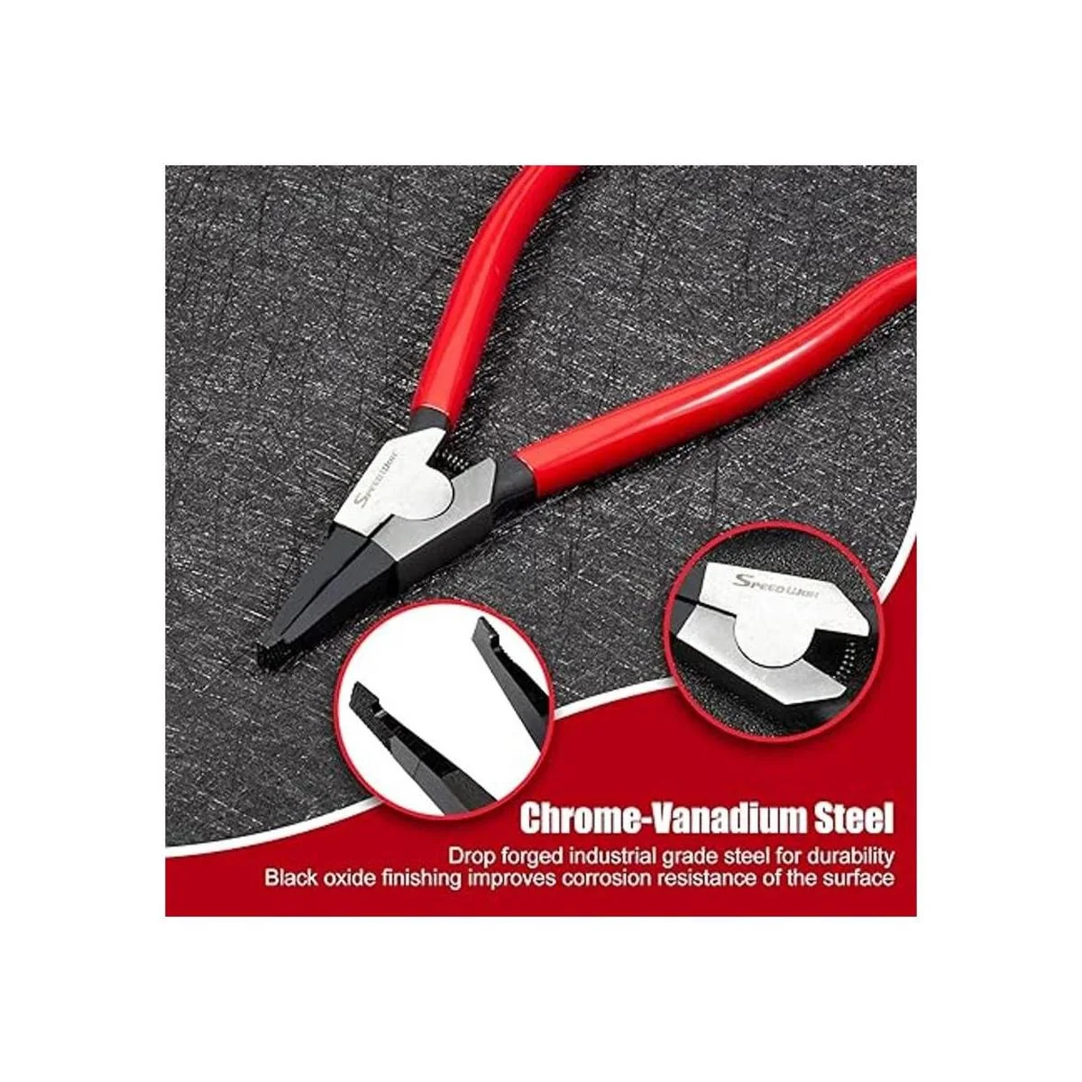 SPEEDWOX Alicates de anillo de bloqueo de 8 pulgadas para