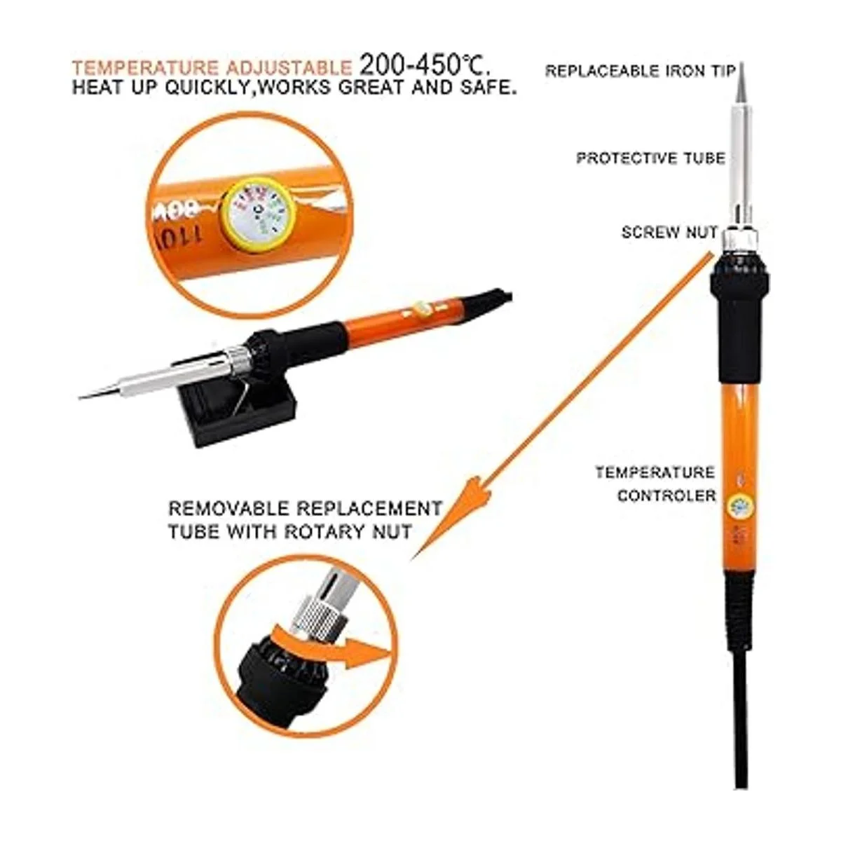 Kit de combustión de madera 110 piezas de herramientas de_3