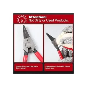 SPEEDWOX Alicates de anillo de bloqueo de 8 pulgadas para