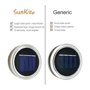 Juego de 8 luces solares para tarros 15 luces LED_2