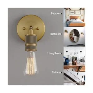 Phansthy Juego de dos apliques de pared con acabado de_2