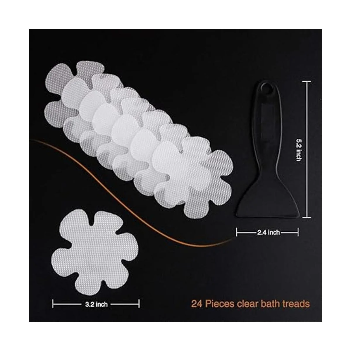 Secopad Pegatinas para bañera antideslizantes adhesivos_4