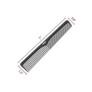 Styling Comb Professional 7 Inch Black Carbon Fiber Anti_2