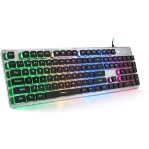LANGTU L1 Teclado para juegos Rainbow LED Retroiluminado_1